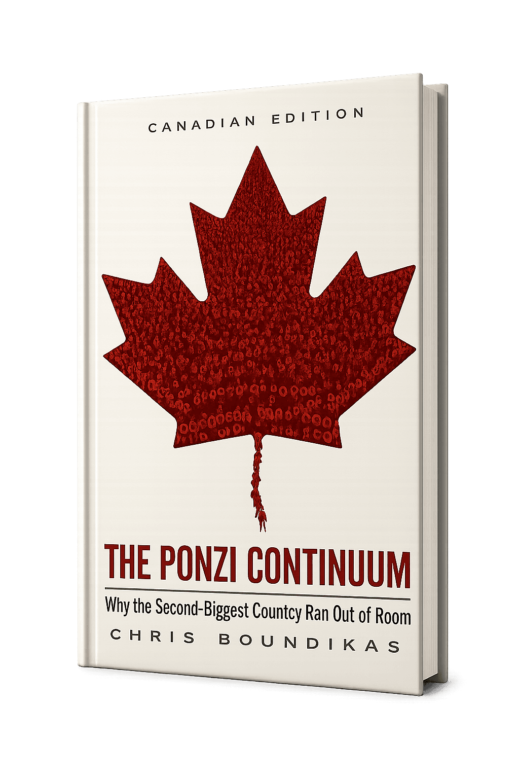 Canadian edition cover of The Ponzi Continuum